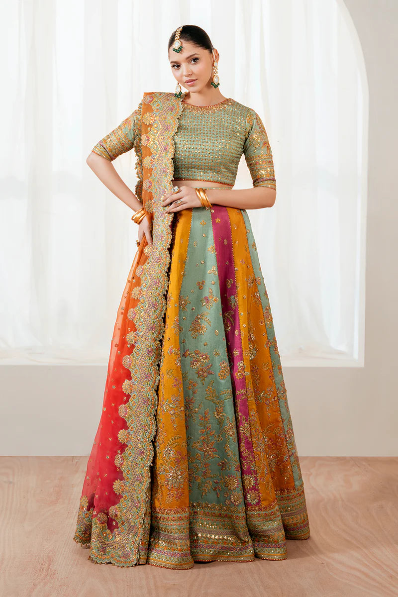 Baroque Exclusive Formal Embroidered Silk Unstitched 3Pc UF-4036