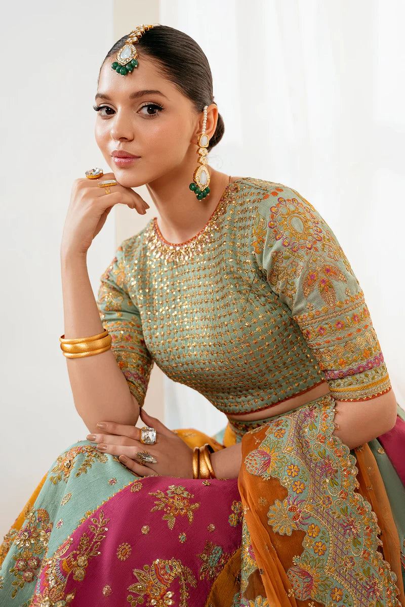 Baroque Exclusive Formal Embroidered Silk Unstitched 3Pc UF-4036
